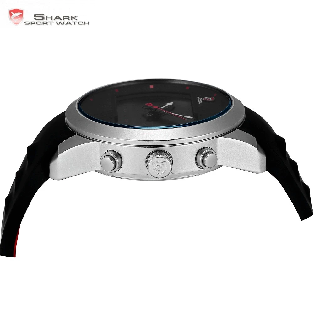 Sawback Angel Shark Sport Watch New Edition Brand Men LED Calendar Fashion Digital Military Outdoor Silicone Wristwatches /SH540