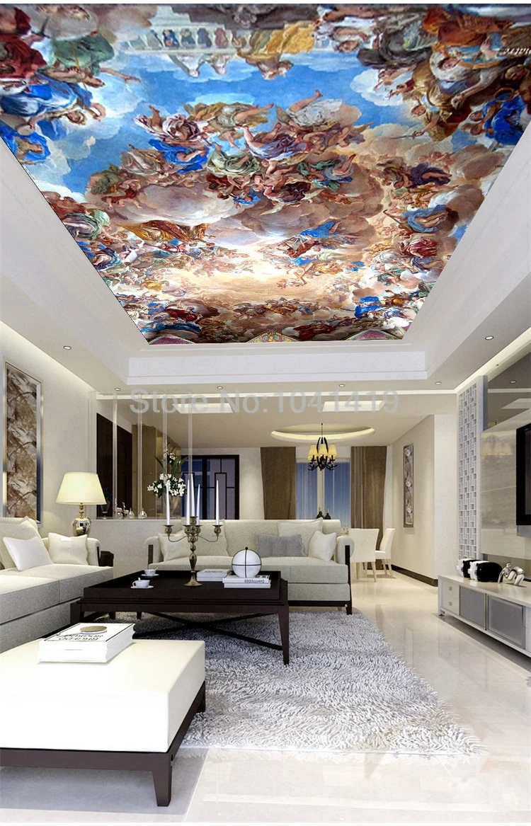 estar decoração anjo foto teto