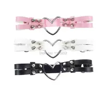 Милый шипы подвязки ручной работы кожаная портупея бедра высокая жгут и вырезом в форме сердца на образный двухрядные регулируемые ноги кольцо подвязки