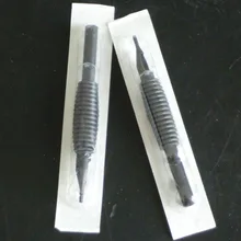 Розничная 20 шт 5RT 16 мм черные резиновые одноразовые держатели с иглами для татуировки ручки для татуировки поставка