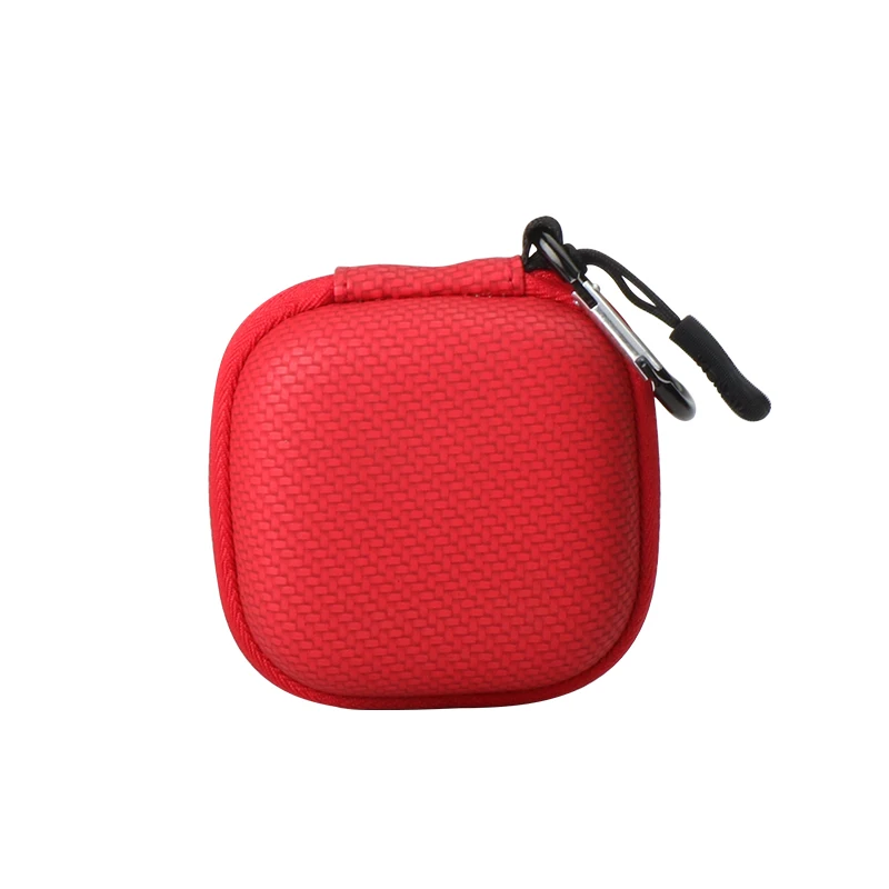 IKSNAIL Earphone Case Hard Headphone Digital Bag For Airpods Earpods Ear Pads Wireless Bluetooth Earphone USB Cables Accessories - Цвет: Red