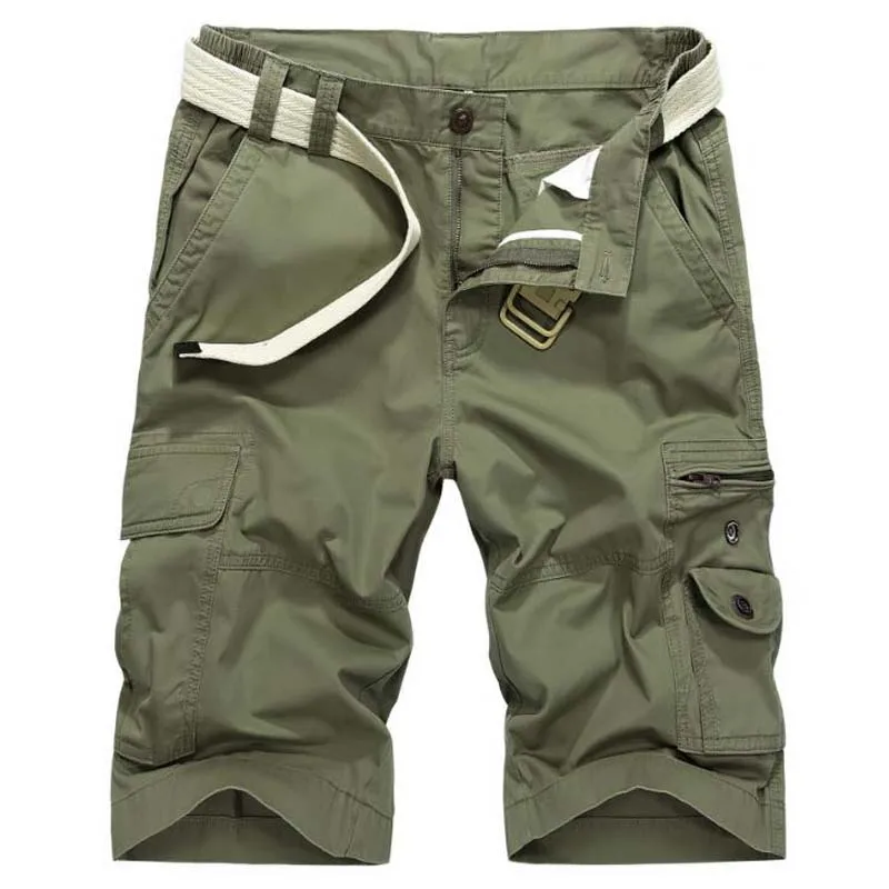 

AFS ZDJP Multi-pocket Work Shorts Men Summer Leisure Shorts Mens CARGO Casual Short Trousers Loose Man Clothing T673