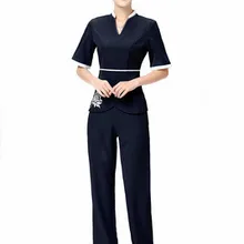 Ножная ванна магазин рабочая одежда набор женский техник салон красоты косметолога рабочая одежда осенний темперамент похудение тонкий