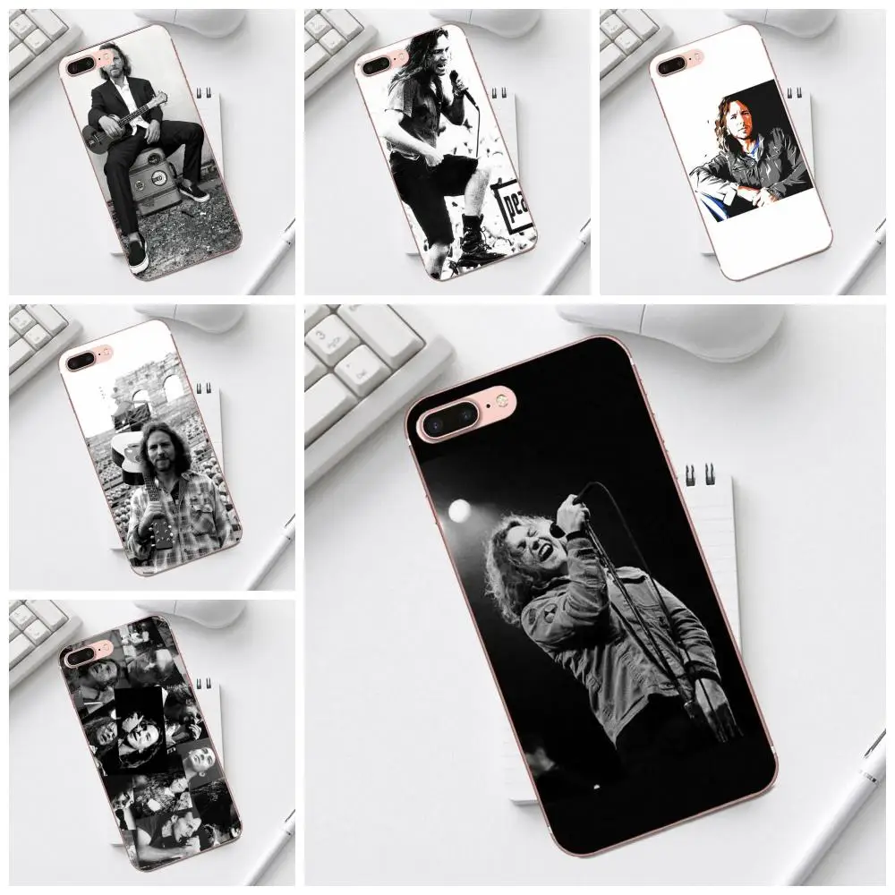 

Qdowpz Eddie Vedder For Galaxy Alpha Core Prime Note 4 5 8 S3 S4 S5 S6 S7 S8 S9 mini edge Plus TPU Case Protective