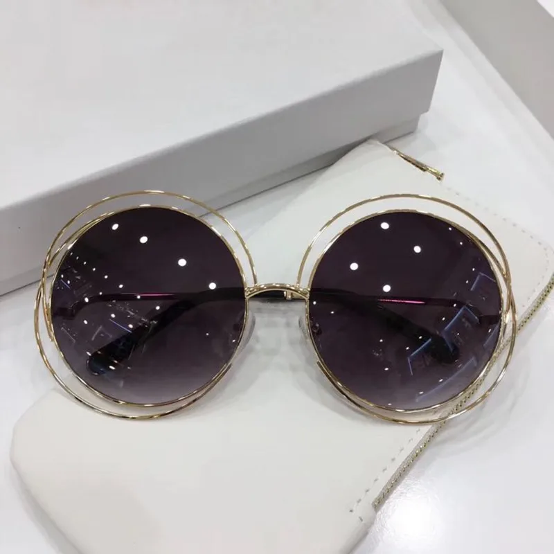 

20190705013 Fashion Retro V Logo Ma Mars Sunglasses Designer Lady Mirror Sun Glasses Vintage Female flat lens Glasses for Women