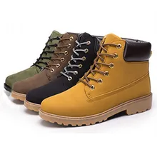 Высокое качество модные мужские ботинки Повседневное Брендовые ботильоны на меху зима-осень теплые мужские ботинки martin обувь Винтаж