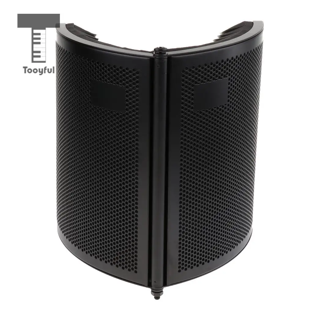 Foldable Microphone Isolation Shield Panel Studio Mic Sound Absorber Filter for Condenser Microphone Recording