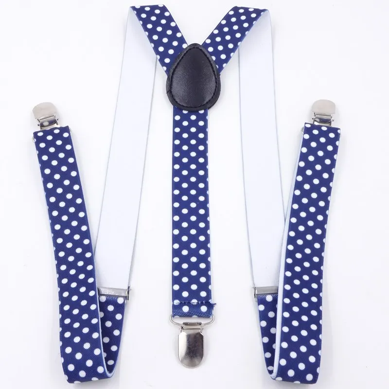 Fashion men and women printed polka dot elastic suspender FY18102207in
