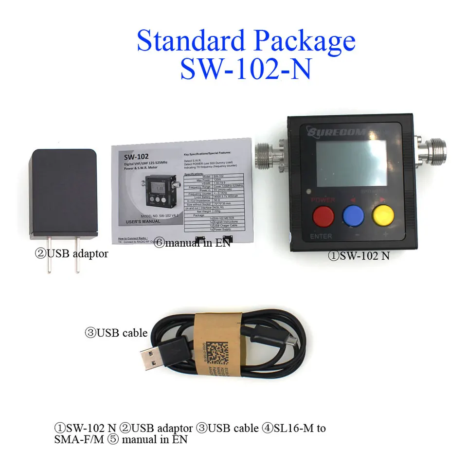 SWR & POWER METER SW-102 - accurate and reliable meter