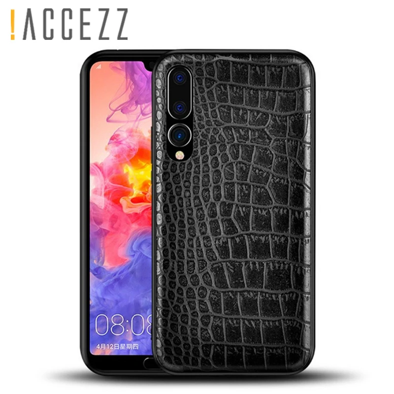 Ретро винтажный Чехол с узором крокодиловая Змея для Huawei P20 Pro Мягкий Роскошный