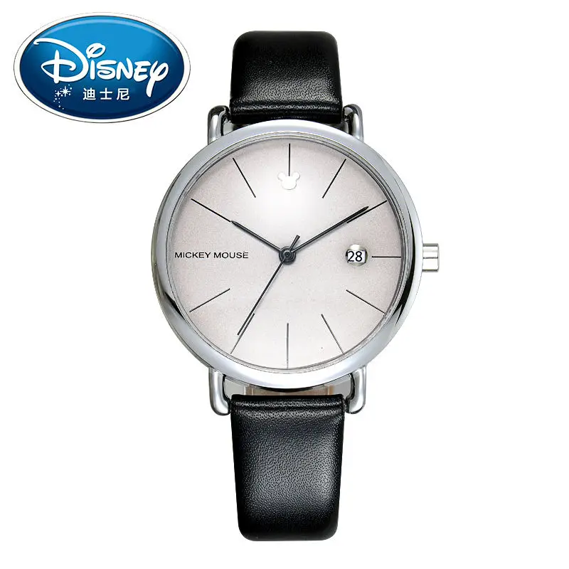 

Disney Kids Watch Men Watch Fashion Cool Simple Wristwatches Boys Mickey Mouse Gift Leather clock