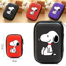 Снупи Портмоне Карманный чехол для зарядного устройства наушники карманные беруши чехол Зарядное устройство прочный корпус Чехол Жесткий чехол держатель для карт