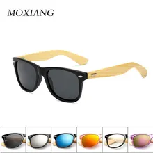 Винтажные бамбуковые солнцезащитные очки для женщин, мужские солнцезащитные очки, фирменный дизайн, высокое качество, роскошные ретро очки