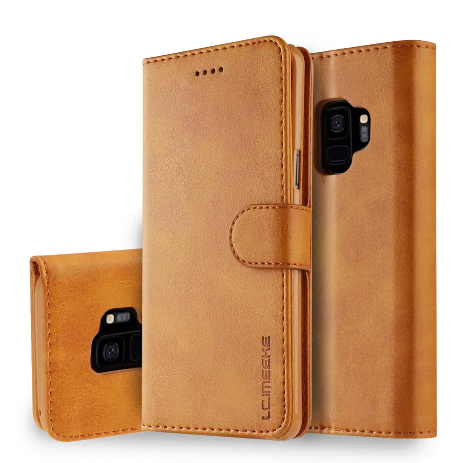 

Flip PU Leather Case For Samsung galaxy S6 S7 S8 S9 Plus Edge A6 A7 A8 A9 2018 Note 9 8 Coque Luxury Retro wallet Phone case
