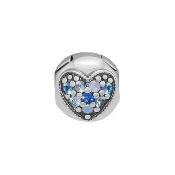 

BEADS for Jewelry Making BraceletS Bright Heart Clip cHarMs 100% 925 OrigiNal Sterling Silver Jewerly Free Shipping