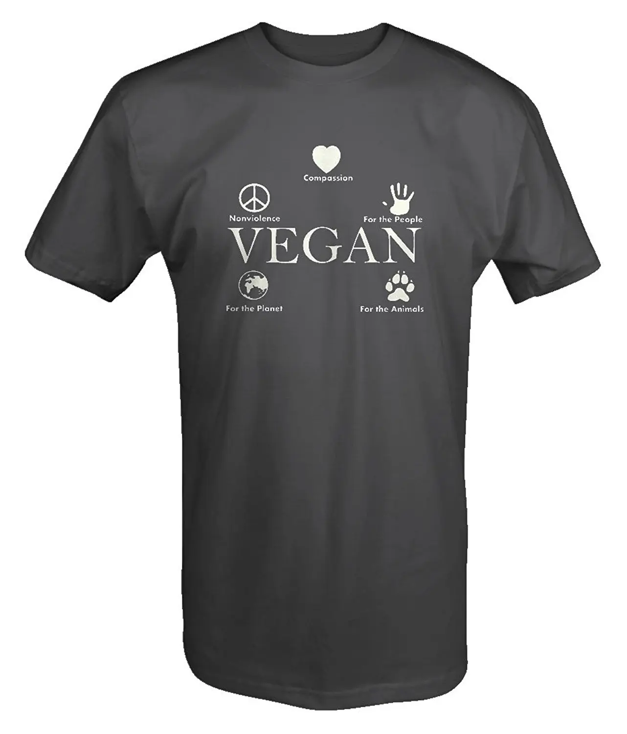 Мужская Повседневная футболка Vegan сочувствия животных здоровая Органическая