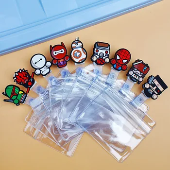

New Iron Man Spider Man Cartoon Badge Reel Card Badge Holder Clip for Nurse Hospital doctor nurse office Work Card Holder
