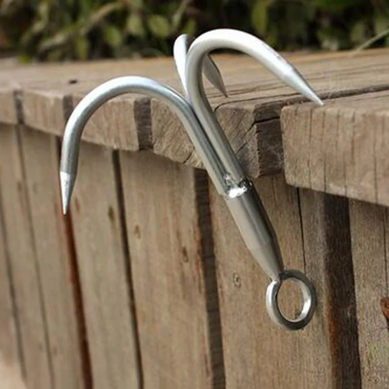 

2019 Newest Stainless Steel Survival Grappling Hook Multifunctional Outdoor Climbing Claw Carabiner Travel Rescue Tool