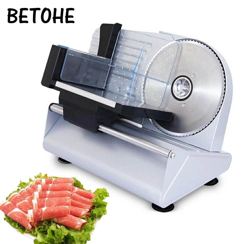 

BETOHE MINI electric meat slicer mutton roll frozen beef cutter lamb Vegetable cutting machine stainless steel mincer 110V 220V