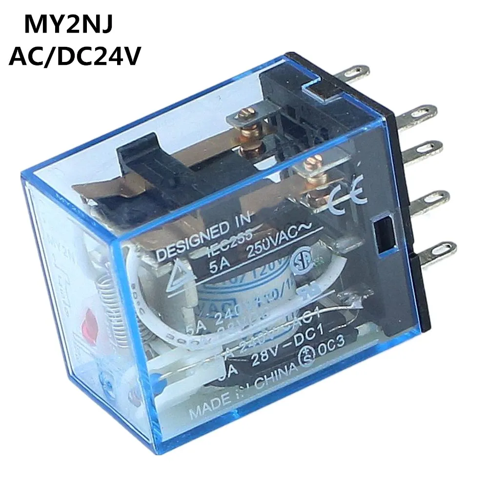 110V AC/DC Coil DPDT Power Relay MY2NJ 8Pin 5Ain Relays from Home