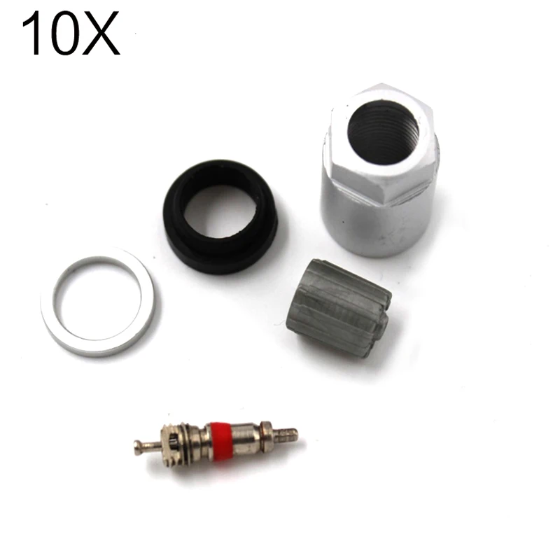 

QMZ5JT YAOPEI 10PCS/Lot TIRE PRESSURE SENSOR TPMS TPS VALVE STEM SCHRADER COMPLETE KIT FOR MERCEDES-BENZ TOYOTA