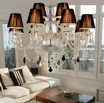 

Crystal Chandeliers Modern Luxury Lustres Chandelier LED E14 Home Deco Lobby Retro Lighting Lustre Abajur