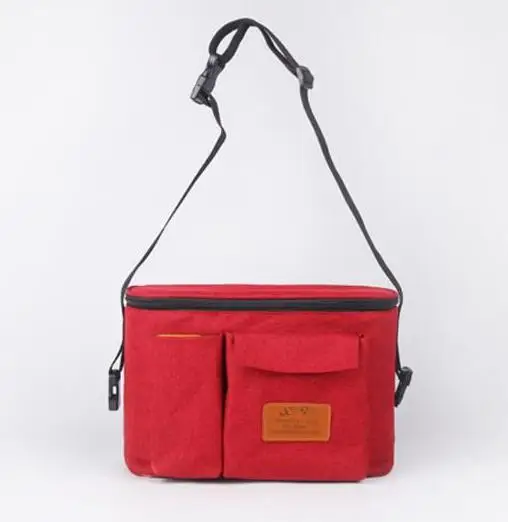 Пеленки мешок для детские вещи подгузник сумка для коляски организатор детские сумки для мамы путешествия висит коляска багги корзину бутылки сумка - Цвет: win red
