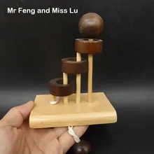 Лестница Форма веревка головоломка Деревянный Brian Mind игрушки интеллектуальные игры игрушки для детей