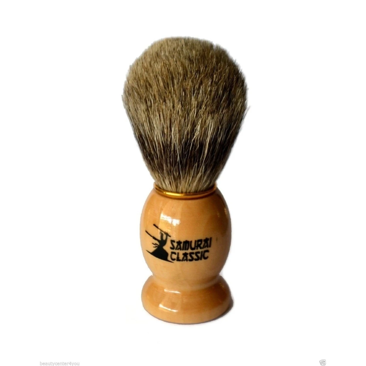 Classic Samurai 205S Safety Razor Shave Set ,Pure Badger Brush, Leather Case (4)