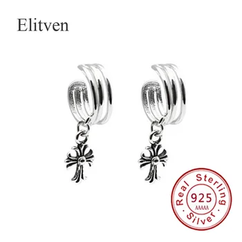 

Elitven Ear Cuff 925 Sterling Silver Corss Ear Cuff Earrings Clip on Earrings for Women Girls Jewelry Birthday Gifts