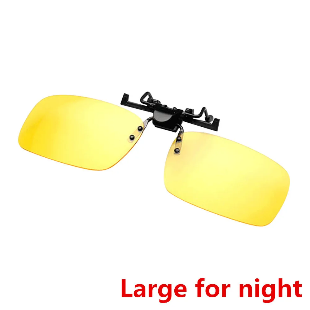 Очки для вождения автомобиля солнцезащитные очки анти-ослепляющие высокий луч день и ночь сильный светильник очки для вождения с Чехол и ткань для очков - Название цвета: Золотой