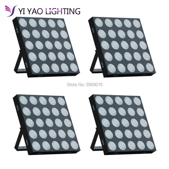 

4PCS/LOT factory wholesale price ce rohs approved 25x10w rgbw 3in1 dmx led matrix