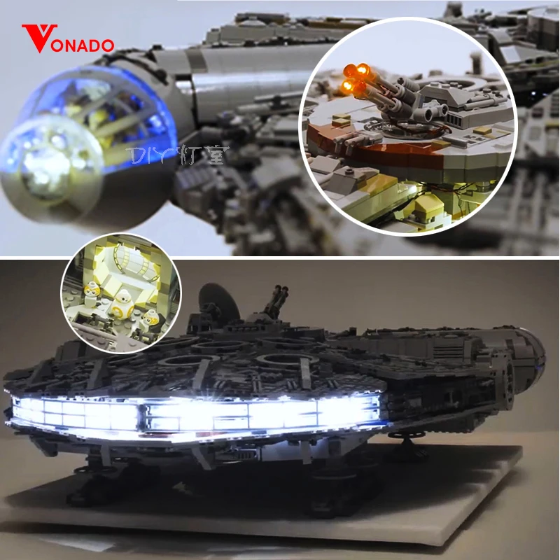 

Led light kit for lego 75192 Compatible 05132 Star War Falcon Millennium Building Blocks Model Toys (not include blocks set)