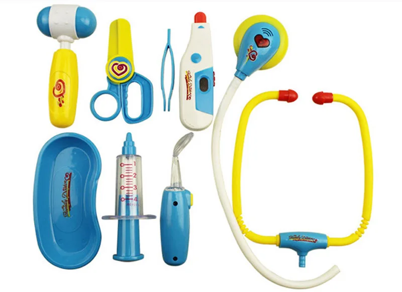 Новая детская имитация семейной медицинской аптечки с легким сердцебиением мальчик девочка игрушка «Доктор» костюм