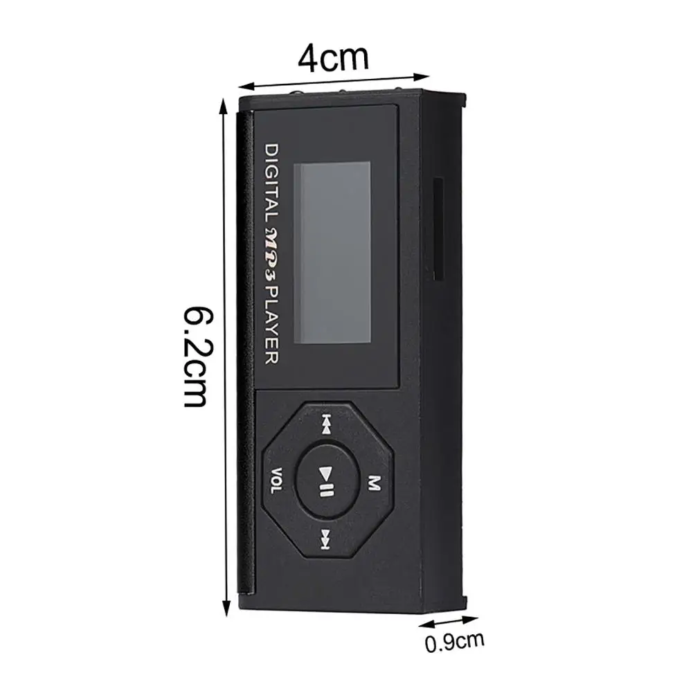 1 2 дюймов ЖК дисплей Дисплей студенты спортивные MP3 плеер Поддержка TF карты х
