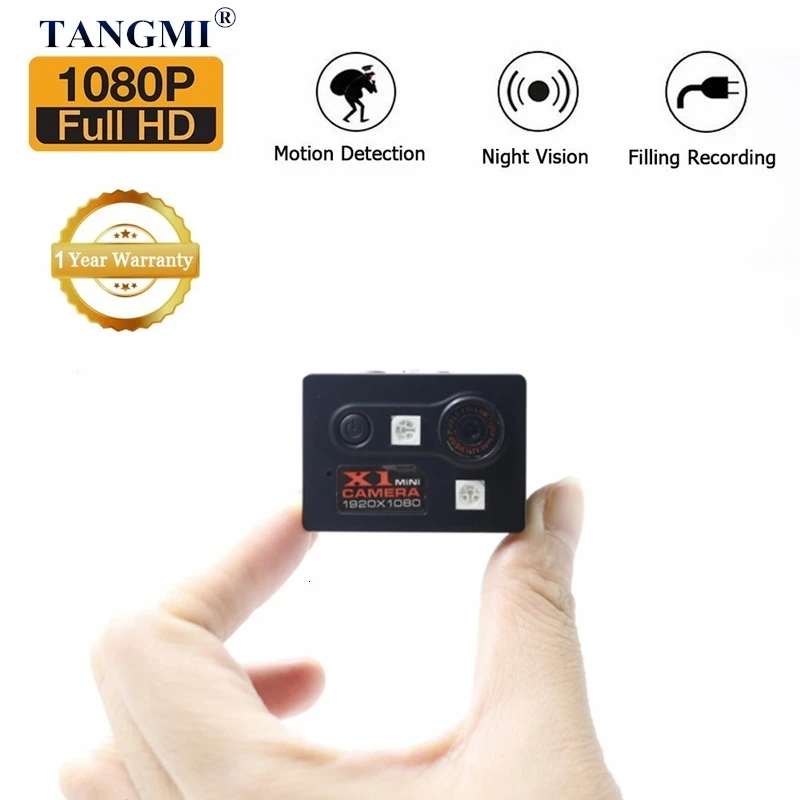 

TANGMI X1 Mini Camera HD 1080P Night Vision Camcorder Car DVR Infrared Video Recorder Sport Digital Micro Cam With Motion Sensor