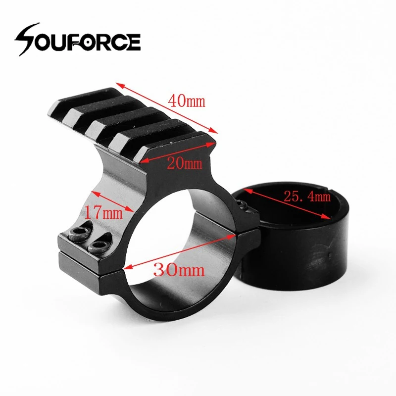 

New Tactical Diameter 25.4/30mm Scope Ring with Adapter fit 20mm Weaver Picatinny Rail Mount for Laser Sight Hunting Accessories