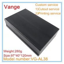 2 шт./лот настенный разделительный корпус 97*40*150 мм 6063-T5 алюминиевый экструзионный Чехол diy для электронного печатного оборудования