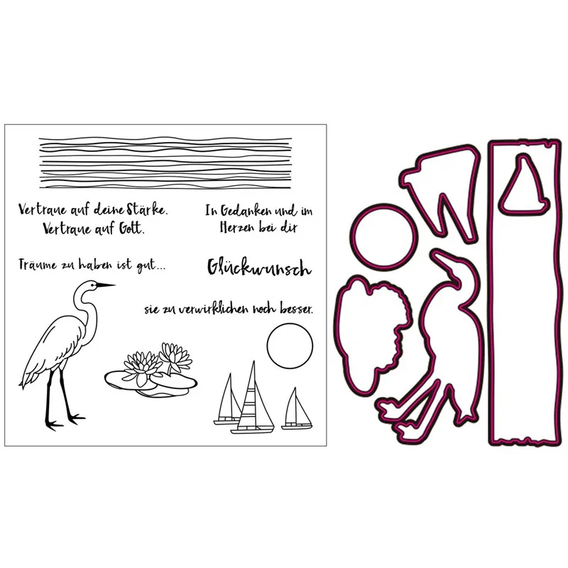 

German bird Exquisite transparent silicone rubber stamps/handmade Christmas album for children decorative production