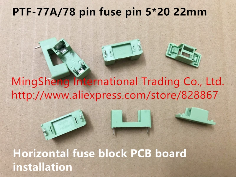 Оригинальный новый 100% PTF 77A/78 pin Предохранитель 5*20 22 мм горизонтальный блок