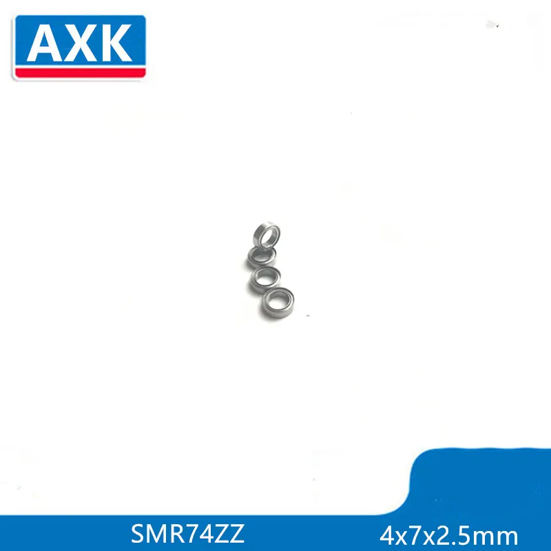

Free Shipping 10PCS 4x7x2.5mm Metal Shields Bearings smr74zz Stainless Steel SMR74 ZZ