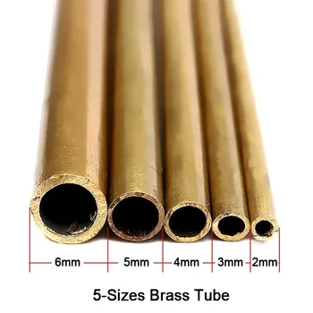 

1pcs Hard Brass Tube 2mm-6mm Pipe For Engineering Model Building&Craft Uses Making Tool Brass Tube Connector Round Cutting Tool