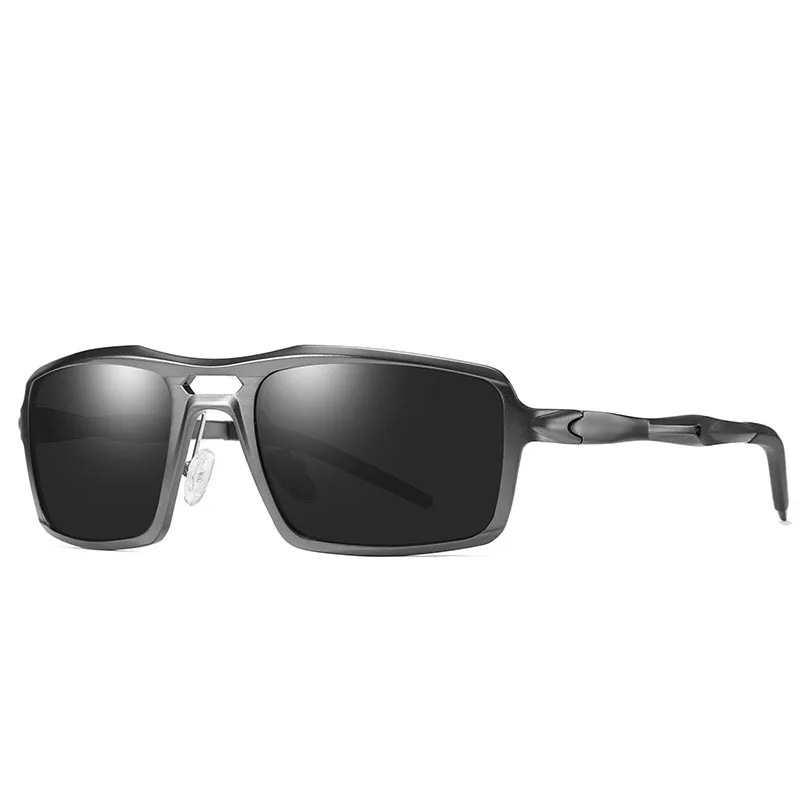 Мужские спортивные солнцезащитные очки Алюминий-магниевого Рамка UV400 защиты рыболовные очки открытый езды Кемпинг с Case New