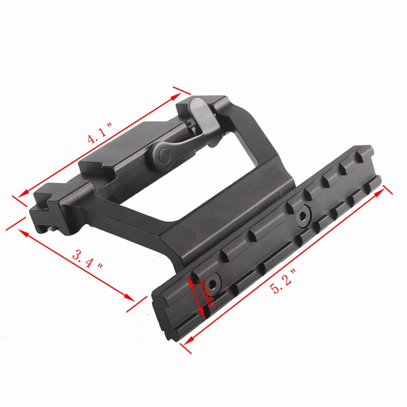 Red Green Dot Sight Scope Hunting Airsoft Collimator with AK 74 Rail Side Mount Quick QD Style 20mm Detach Rail Lock Scope Mount Red Green Dot Sight Scope Hunting Airsoft Collimator with AK 74 Rail Side Mount Quick QD Style 20mm Detach Rail Lock Scope Mount