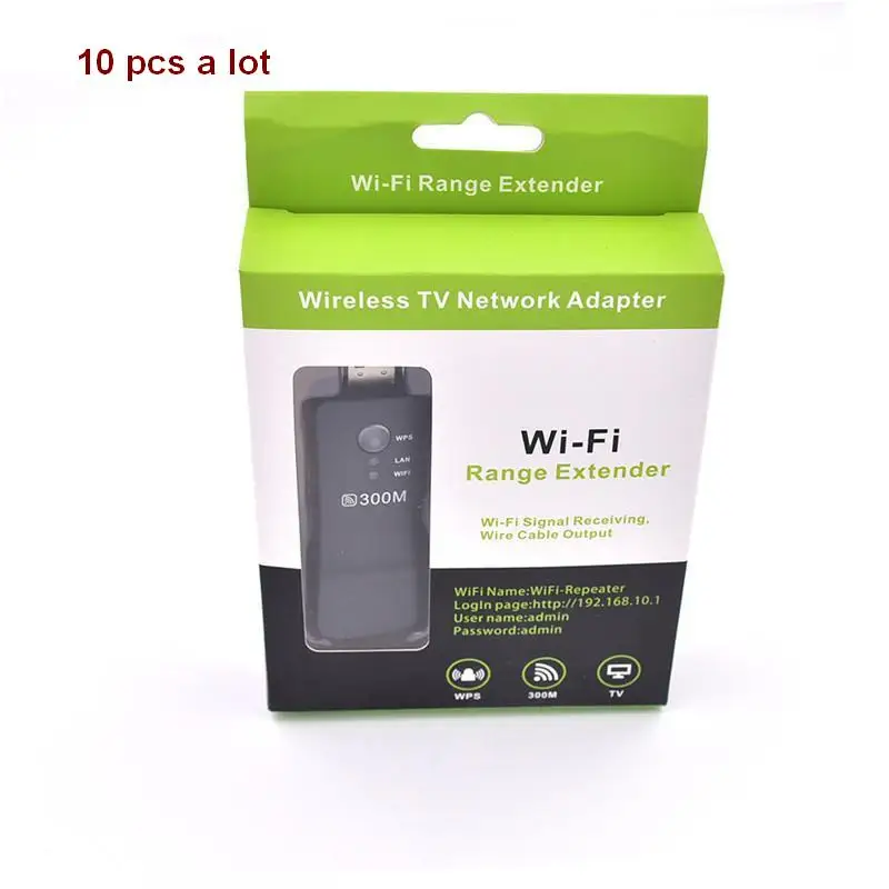 10 штук в партии USB универсальный беспроводной смарт тв Wifi адаптер Ethernet мост
