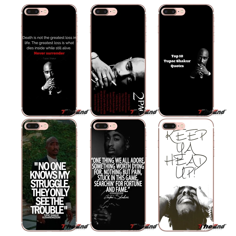 Tupac Shakur 2pac Quotes Silicone Tpu Case For Sony Xperia Z Z1 Z2