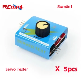 

5PCS RCmall 3CH Digital Multi Servo Tester ECS RC Consistency CCMP Master Speed Controler Checker FS90R Servo 9G Servo FZ0011*5