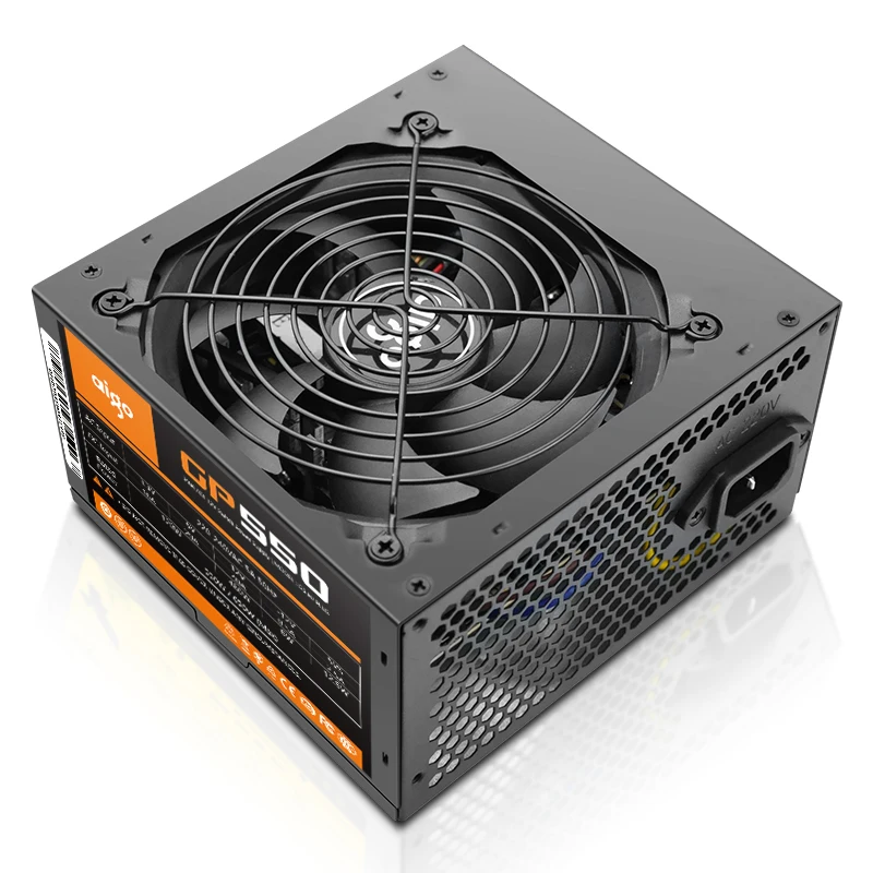Блок питания Aigo gp550 max для настольного ПК 750 Вт PSU PFC тихий вентилятор ATX 24 контакта 12