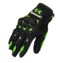 Лидер продаж 1 пара Kawasaki мода полный палец мотоциклетные перчатки Мотокросс Luvas Guantes мото защитные шестерни перчатки