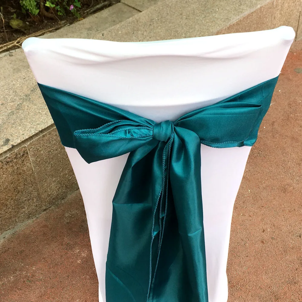 Buy 100pcs/lot Teal Blue Color 6"x108" Chair Bands